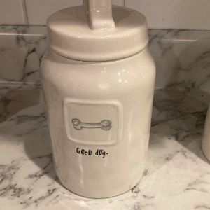 Rae Dunn Good Dog small dog treat canister